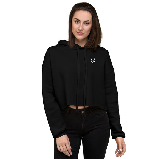 Kudu Crop Hoodie - Black